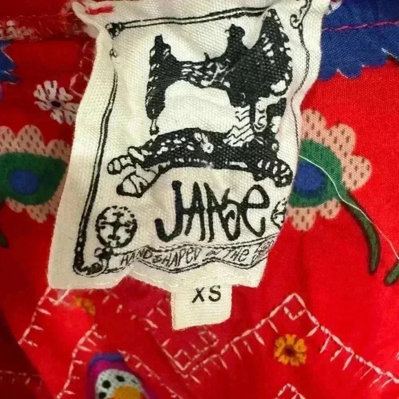 Jaase Tammy Floral Off-Shoulder Bel-Air Red Floral Mini Dress Size XS - Picture 2 of 3